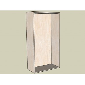 X-390 Skab B/D/H 78x39x150 cm
