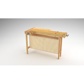 Technology bench 132 cm - with cupboard