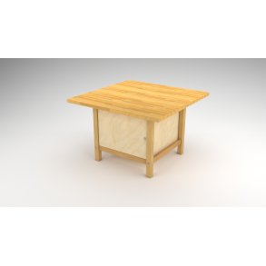 Workbench 120 x 120 cm - with cupboard