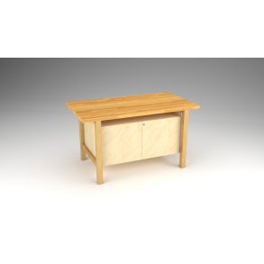 Teknikbnk 150 x 81 cm - med skab