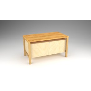 Teknikbnk 150 x 81 cm - med skab