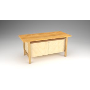 Workbench 180 x 81 cm - with cupboard
