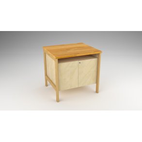 Rkkebnk 85 x 75 cm, med skab