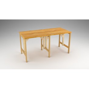 Rkkebnk 165 x 75 cm, bent stel