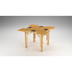 Jewellers bench 120 x 120 cm, 4 places