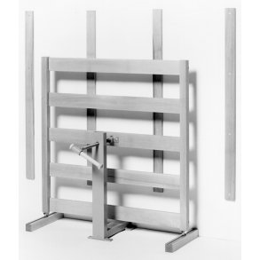 Pladelager med spnderamme